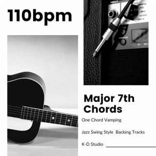 One Chord Vamping (Major7th Chords) 110 bpm Jazz Swing Style Guitar Backing Tracks