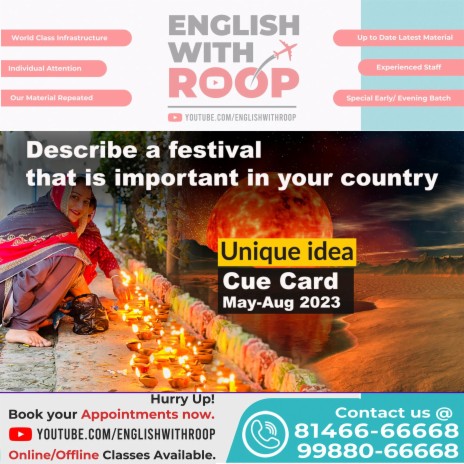 Describe a festival that is important in your country Cue Card | Boomplay Music