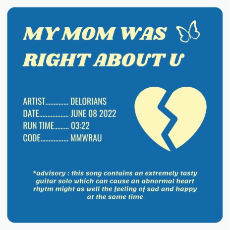 my mom was right about u | Boomplay Music