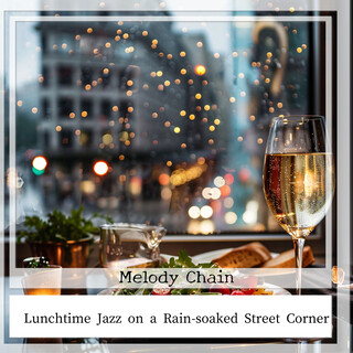 Lunchtime Jazz on a Rain-soaked Street Corner
