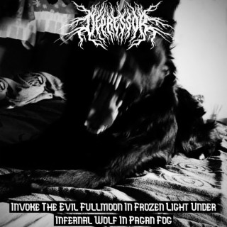 Invoke The Evil Fullmoon In Frozen Light Under Infernal Wolf In Pagan Fog