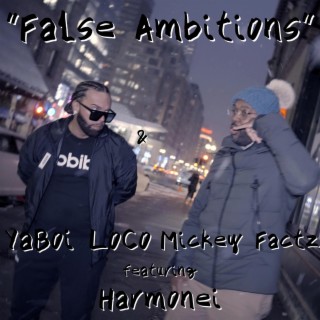 False Ambitions ft. Mickey Factz & Harmonei lyrics | Boomplay Music