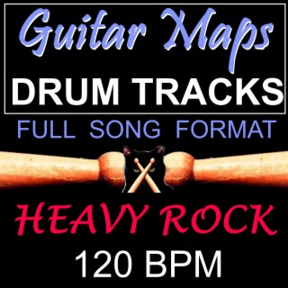 Heavy Rock Drum Track 120 BPM Instrumental Drum Beat for Bass Guitar