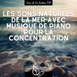 Les sons naturels de la mer avec musique de piano pour la concentration