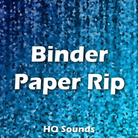 Binder Paper Rip