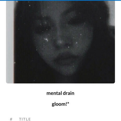 mental drain