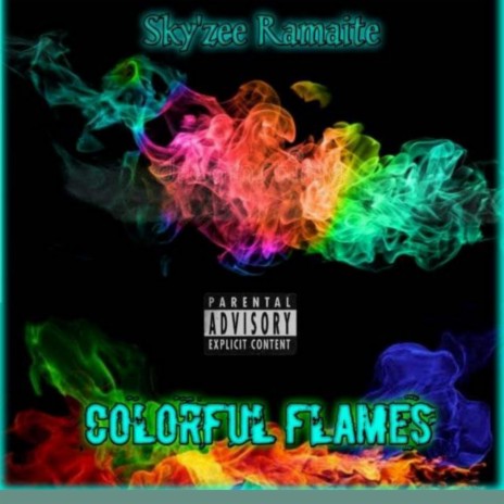 Colourful flames