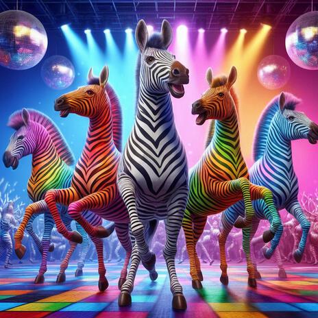 Colorful Zebras Dancing | Boomplay Music