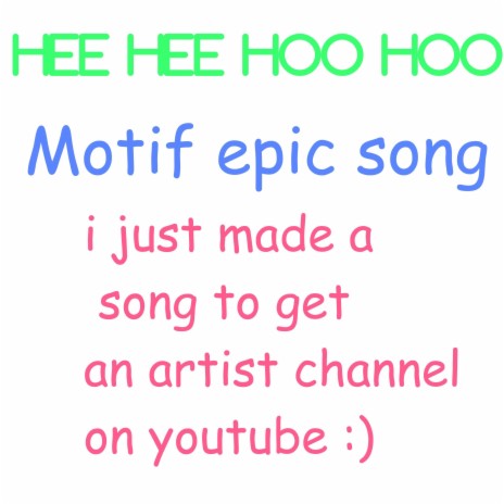 i just made a song to get an artist channel on youtube