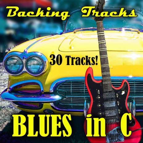 C - Shuffle Blues Up Tempo Guitar Jam Track