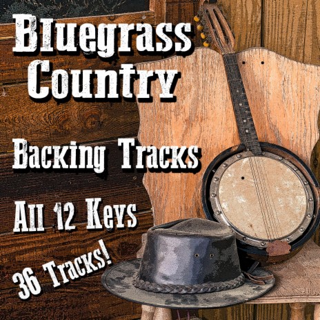 Country Bluegrass Guitar Backing Track in A Major | A | D | A | A | A | D | A E | A | 102 bpm