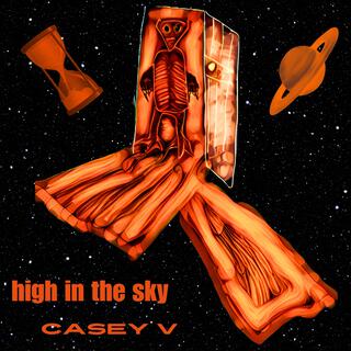 high in the sky