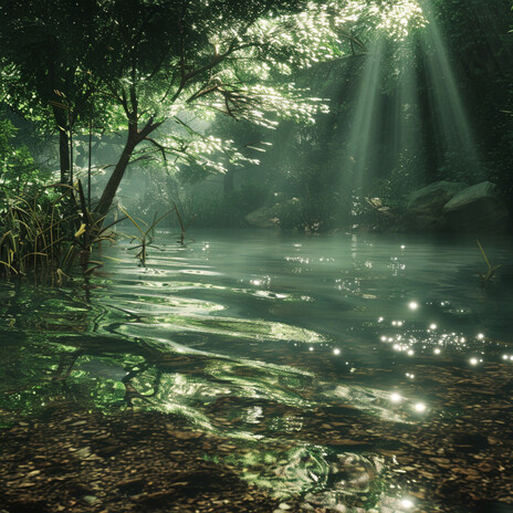 Tranquil Water Stream Harmonics ft. Sleepy Soothing Waves & Stormy Station