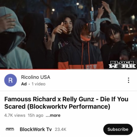 Die If you scared ft. Relly Gunz