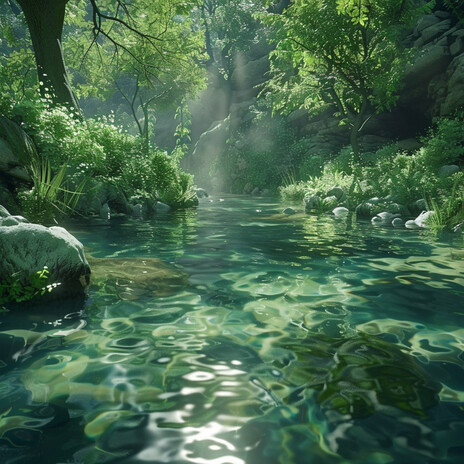 Serene Brook Vibes ft. The Relaxing Sounds of Water & Epic soundscapes | Boomplay Music