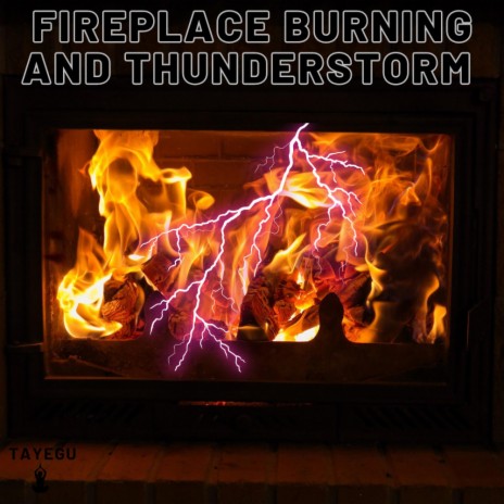 Fireplace Burning and Thunderstorm Thunder and Rain Cozy Cabin 1 Hour Relaxing Ambience Yoga Nature Meditation Sounds For Sleeping Relaxation or Studying