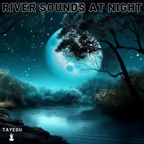 River Sounds at Night Crickets Forest Camping Waterfall 1 Hour Relaxing Nature Ambience Yoga Meditation Sounds For Sleeping Relaxation or Studying