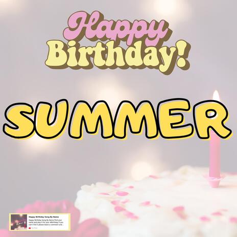 Birthday Song SUMMER(Happy Birthday SUMMER)