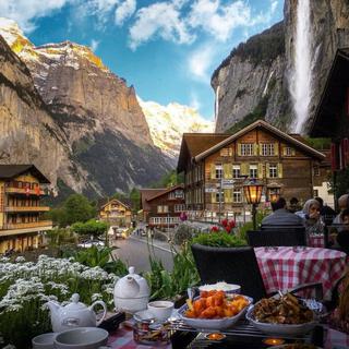 Waterfalls in Switzerland