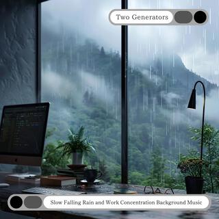 Slow Falling Rain and Work Concentration Background Music