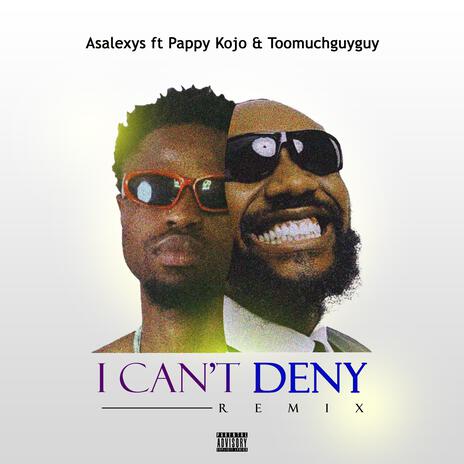 I Can't Deny (Remix) ft. Pappy Kojo & Toomuchguyguy | Boomplay Music