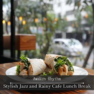 Stylish Jazz and Rainy Cafe Lunch Break