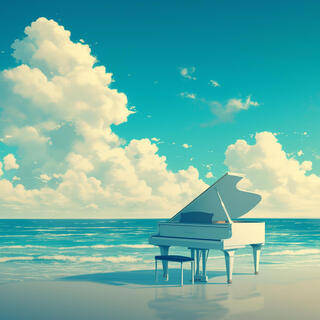 Piano sound on the beach