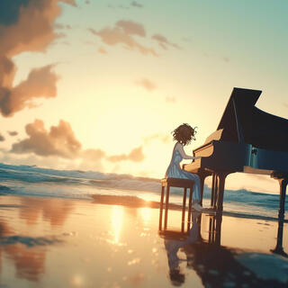 The meeting of waves and piano