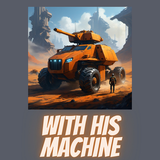 With His Machine