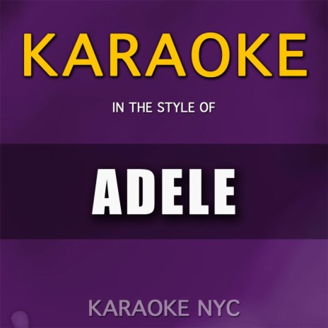 One and Only (Live At Royal Albert Hall) (Originally Performed By Adele) [Karaoke Version] | Boomplay Music