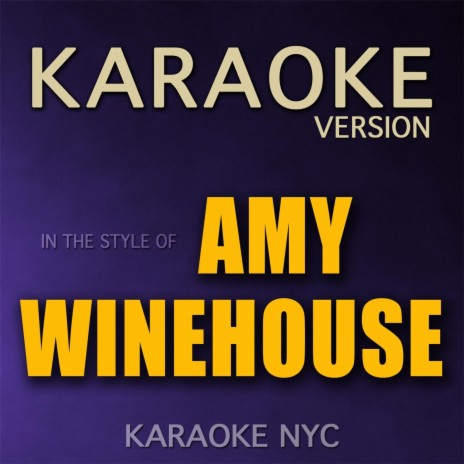 Back to Black (Originally Performed By Amy Winehouse) [Karaoke Version] | Boomplay Music