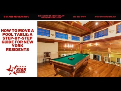 How to Move a Pool Table: A Step-by-Step Guide for New York Residents