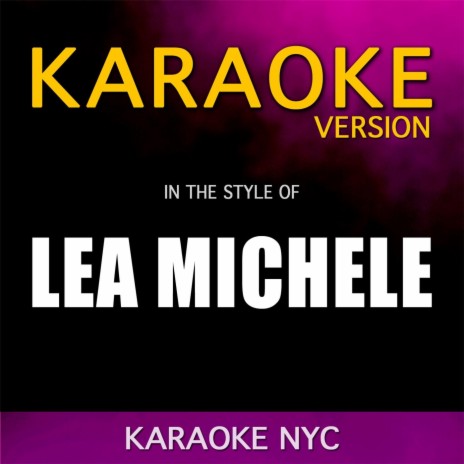 Firework (Originally Performed By Lea Michele) [Karaoke Version]