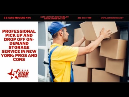 Professional Pick Up and Drop Off On-Demand Storage Service in New York: Pros and Cons