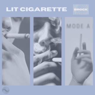 lit cigarette