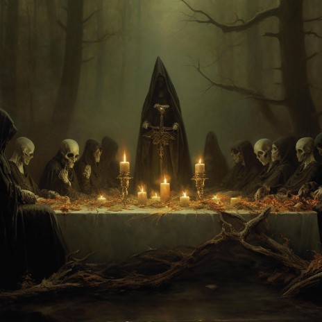 Ritual In Spooky Forest