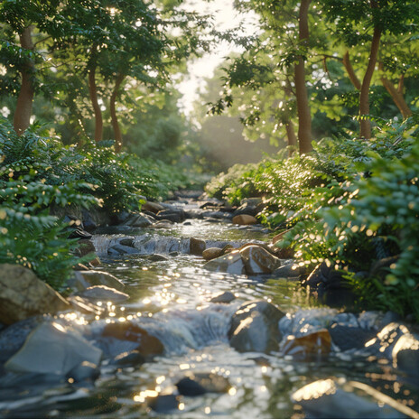 Serene Nighttime Stream Sounds ft. Nature Rehab & Zen Mindwaves | Boomplay Music