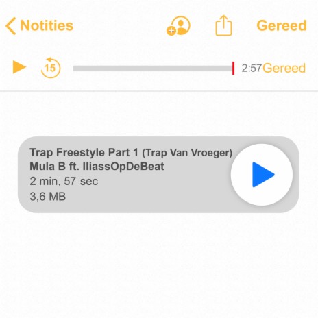 Trap Freestyle Part 1 (Trap Van Vroeger) ft. IliassOpDeBeat | Boomplay Music