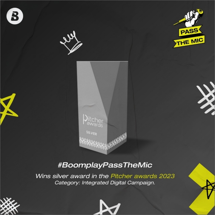 Boomplay Takes Center Stage: &apos;Pass the Mic Campaign Shines with Silver at Pitcher Awards 2023!