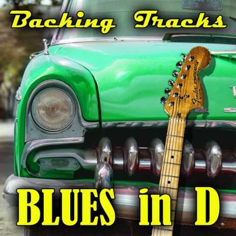 Shuffle Blues Backing Track in D (98bpm)