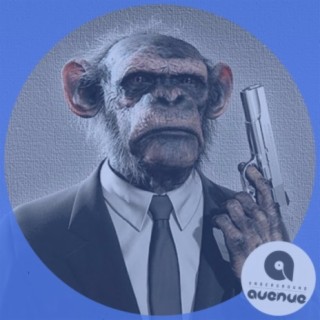 A monkey with a gun
