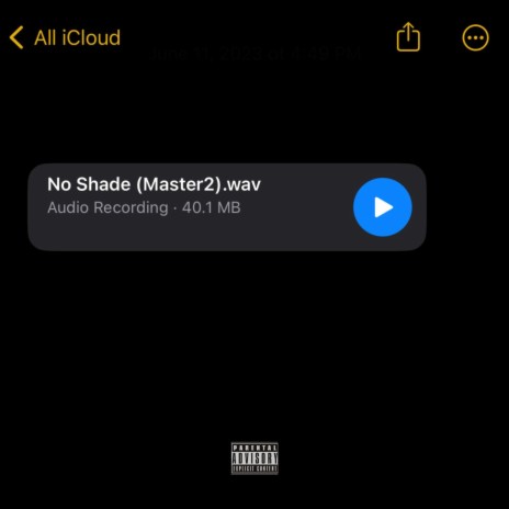 No Shade (Freestyle) | Boomplay Music