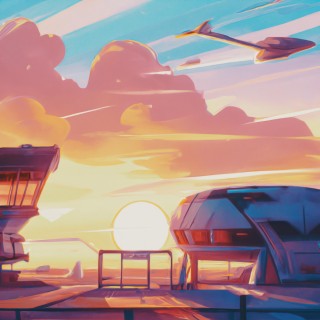Sunset at the Spaceport
