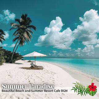 Beautiful Beach and Summer Resort Cafe Bgm