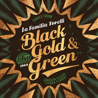 Black, gold & green