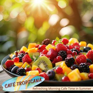 Refreshing Morning Cafe Time in Summer