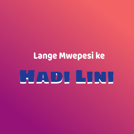 Hadi Lini | Boomplay Music