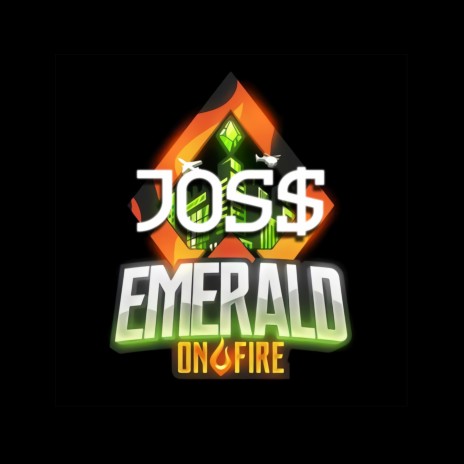 Emerald on fire