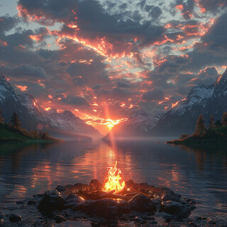 Reflejos De Fuego Binaurales Para Una Meditación Profunda