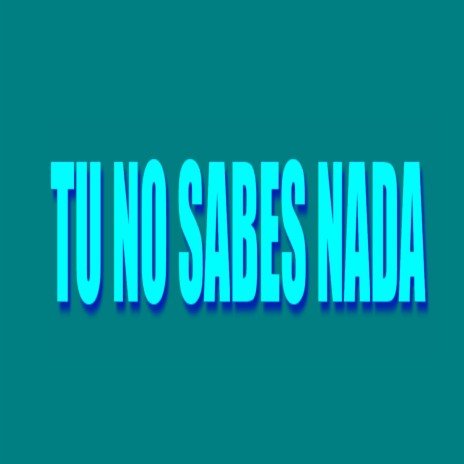 Tu No Sabes Nada